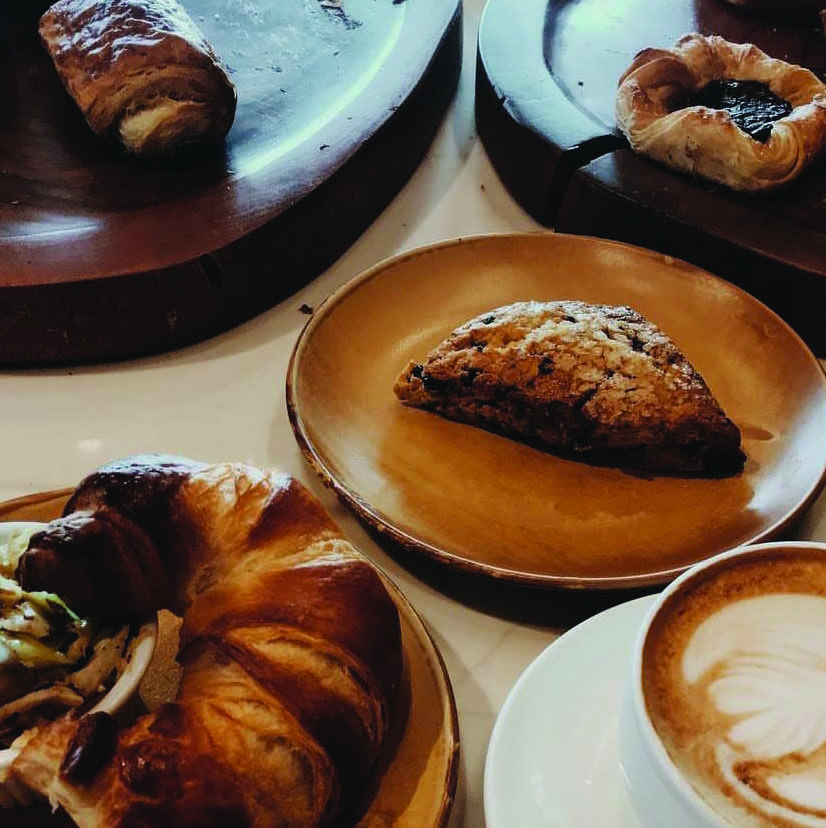 Image of Villa Myriam baked goods and coffee